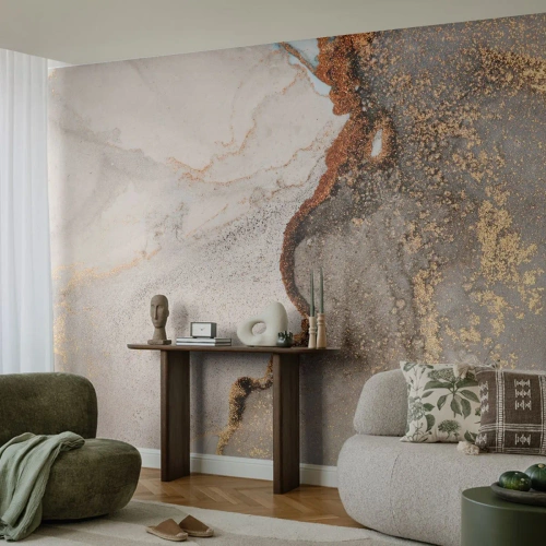 Self-Adhesive Photo Wallpaper Deluxe Sticker - On the Border of Colours - Abstraction, Piece, Modern Art - 400x280 cm