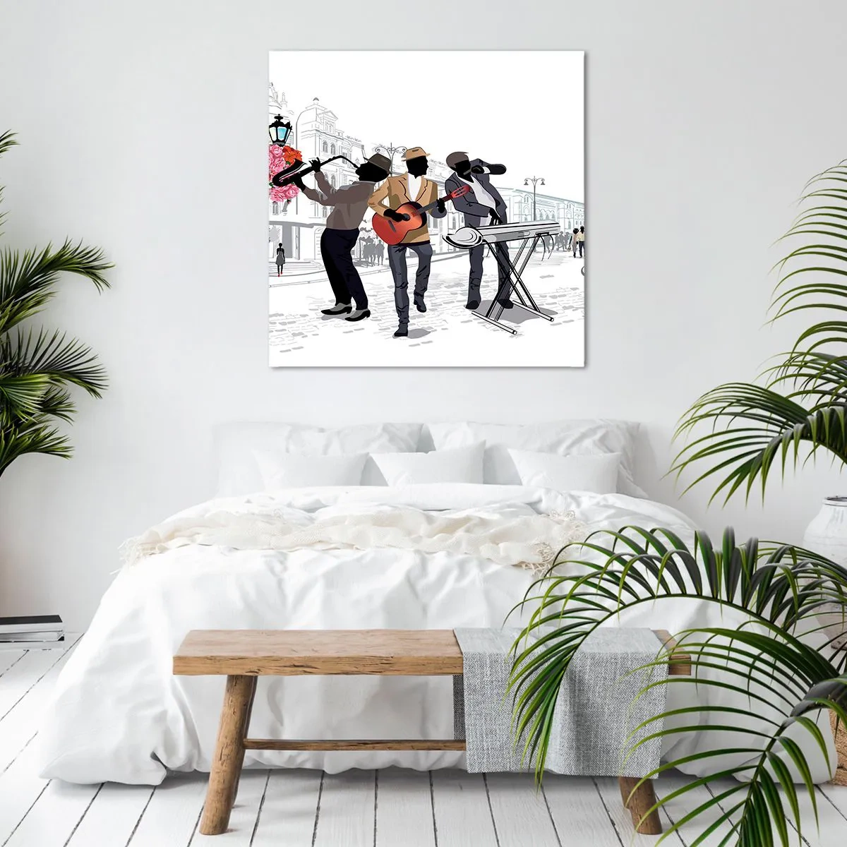 Canvas picture - Street Music - 50x50 cm