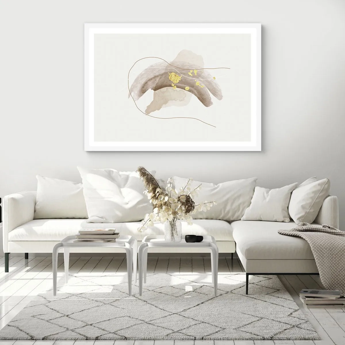 Poster in white frmae - Encountered in Space - 70x50 cm