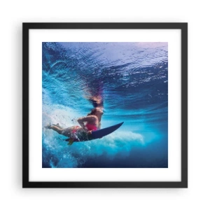 Poster in black frame - Depth of Joy - 40x40 cm