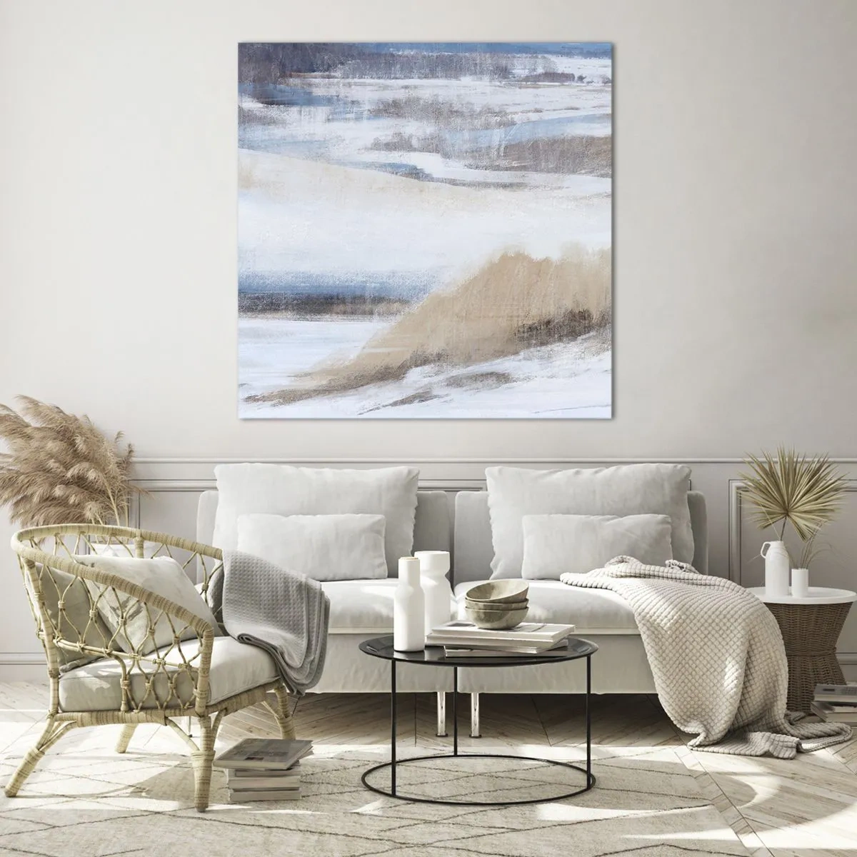 Glass picture - Winter Composition - 40x40 cm