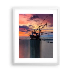 Poster in white frmae - Exotic Evening - 40x50 cm
