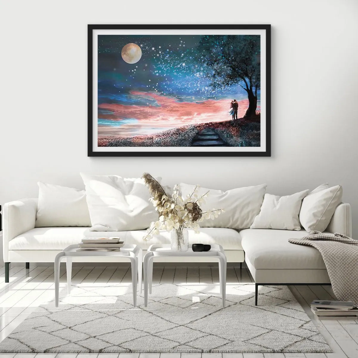 Poster in black frame - Starry Spectacle - 50x40 cm