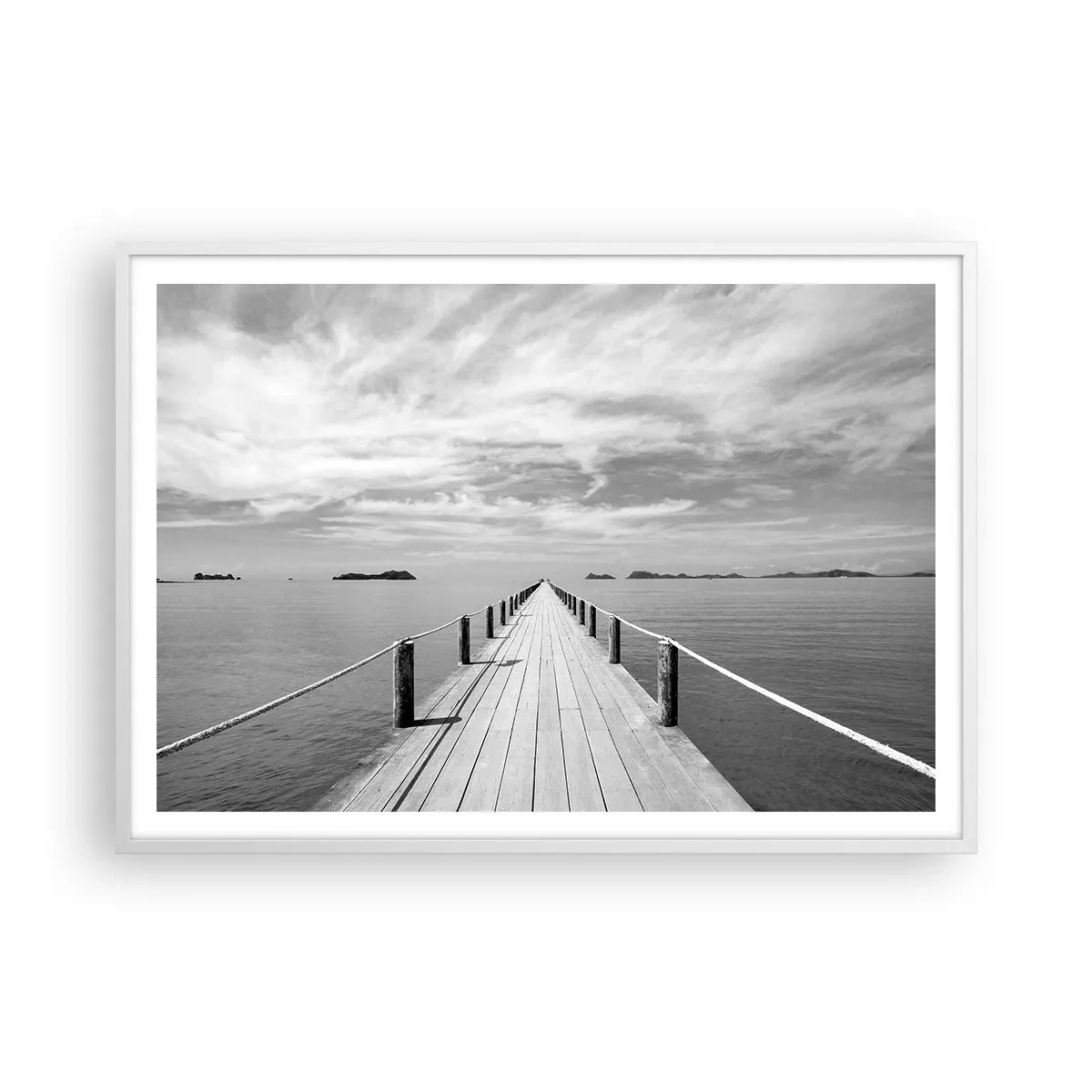 Poster in white frmae - Maybe a Trip… - 100x70 cm