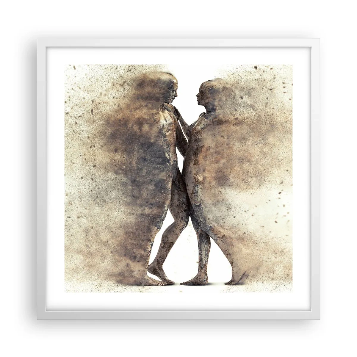 Poster in white frmae - From Dust They Rose to Love - 50x50 cm