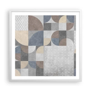 Poster in white frmae - Ceramic Fantasy - 60x60 cm