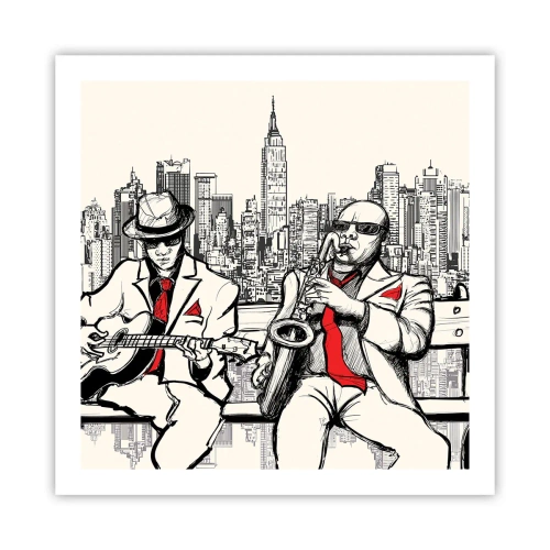 Poster - New York Improvisation - 60x60 cm