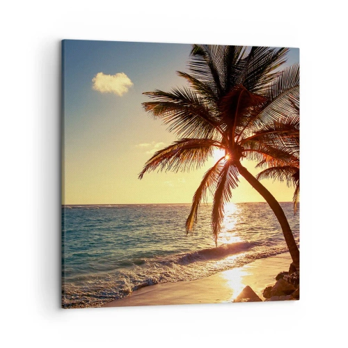 Canvas picture - Summer Under Palms - 50x50 cm