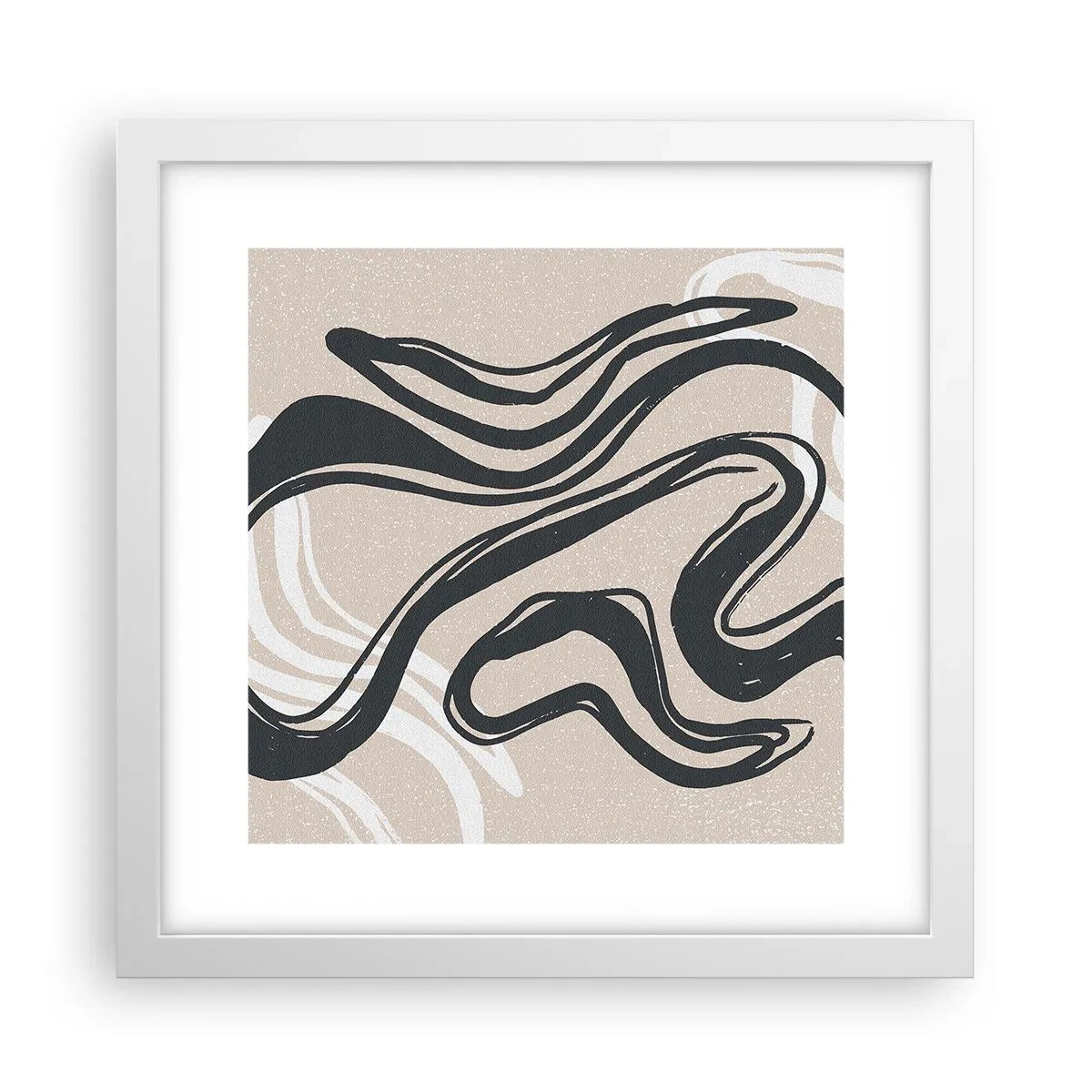Poster in white frmae - Multiplied Expression - 30x30 cm
