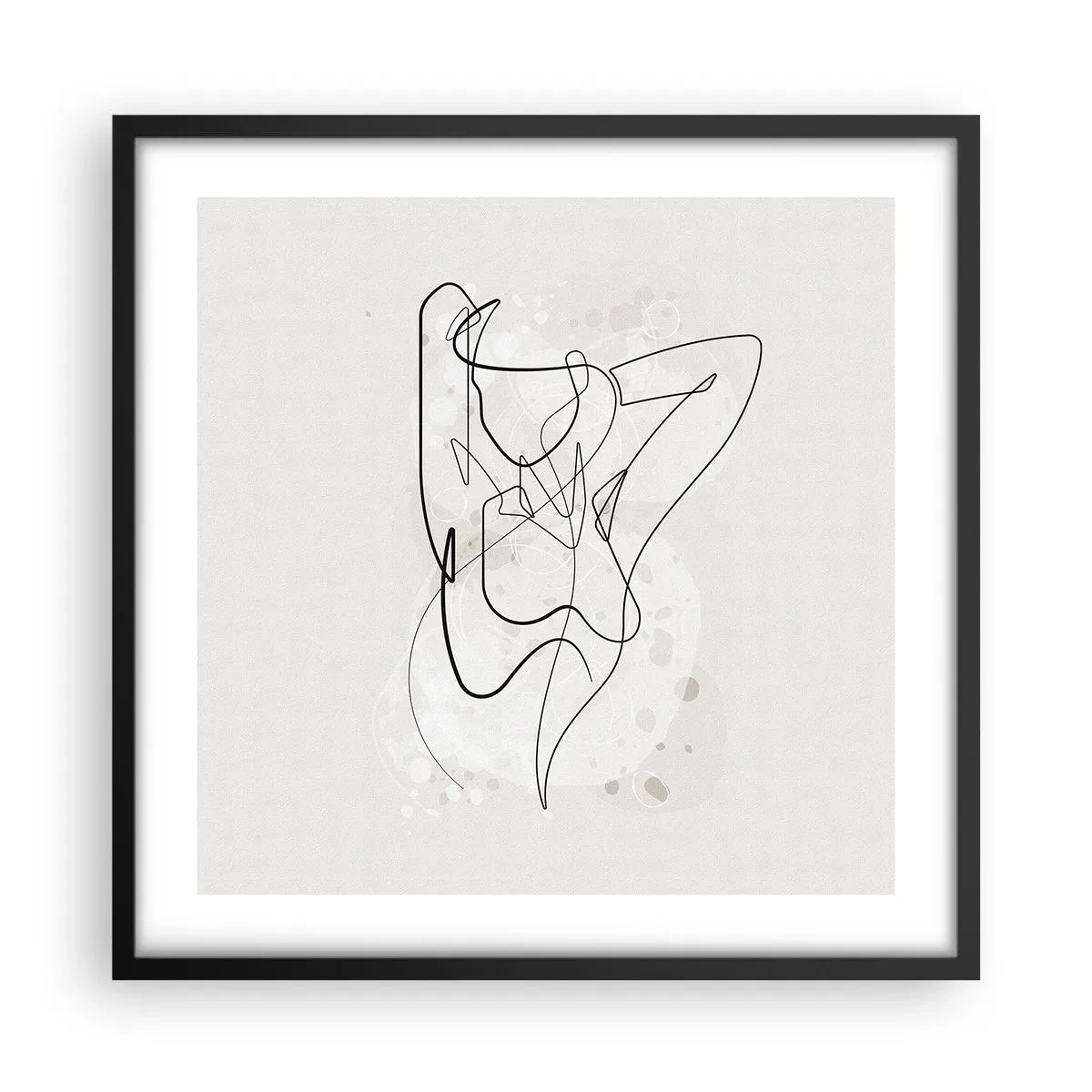 Poster in black frame - Art of Seduction - 50x50 cm