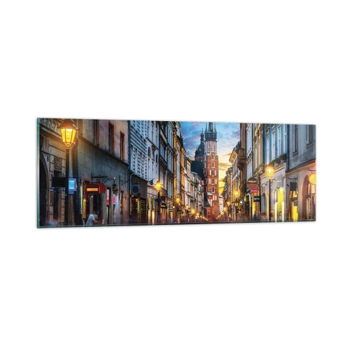 Glass picture - Charm of Cracow - 90x30 cm