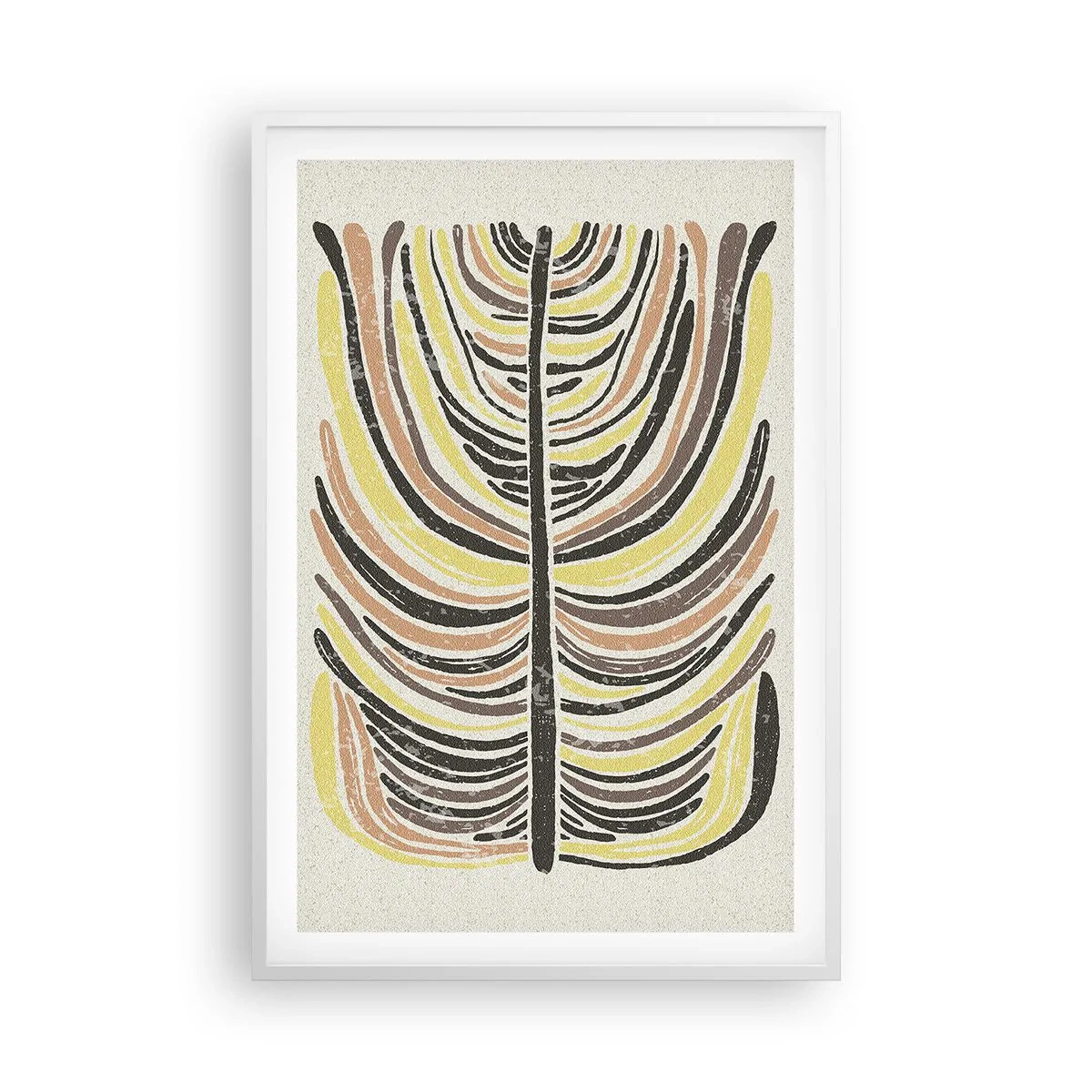Poster in white frmae - Abstract: Life to the Full - 61x91 cm