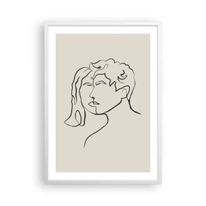 Poster in white frmae - And It Became One - 50x70 cm