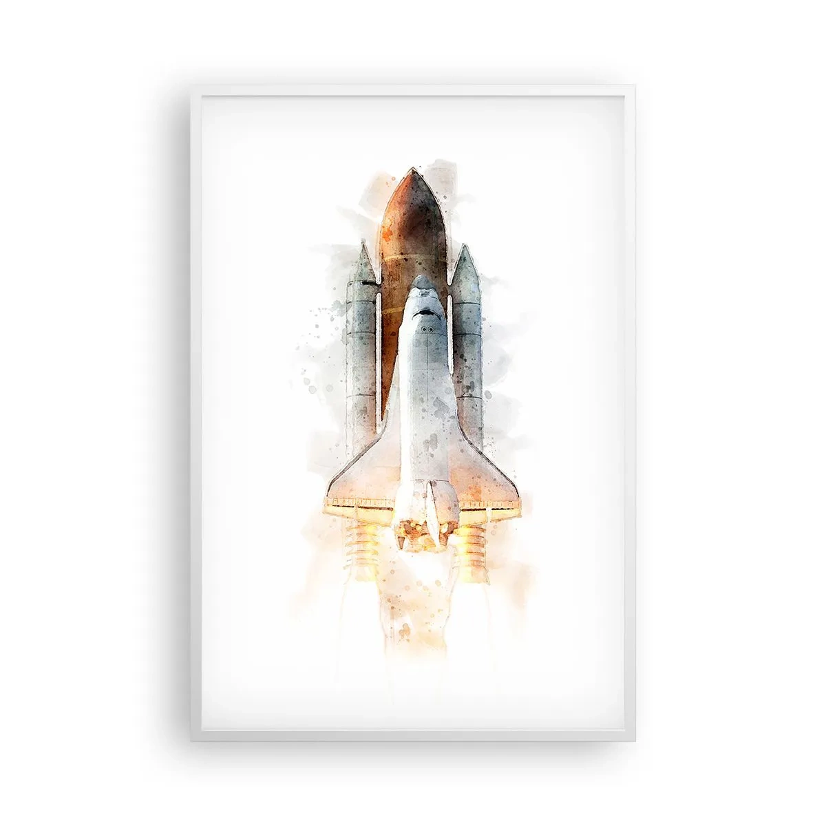 Poster in white frmae - Explorers Get Ready - 61x91 cm