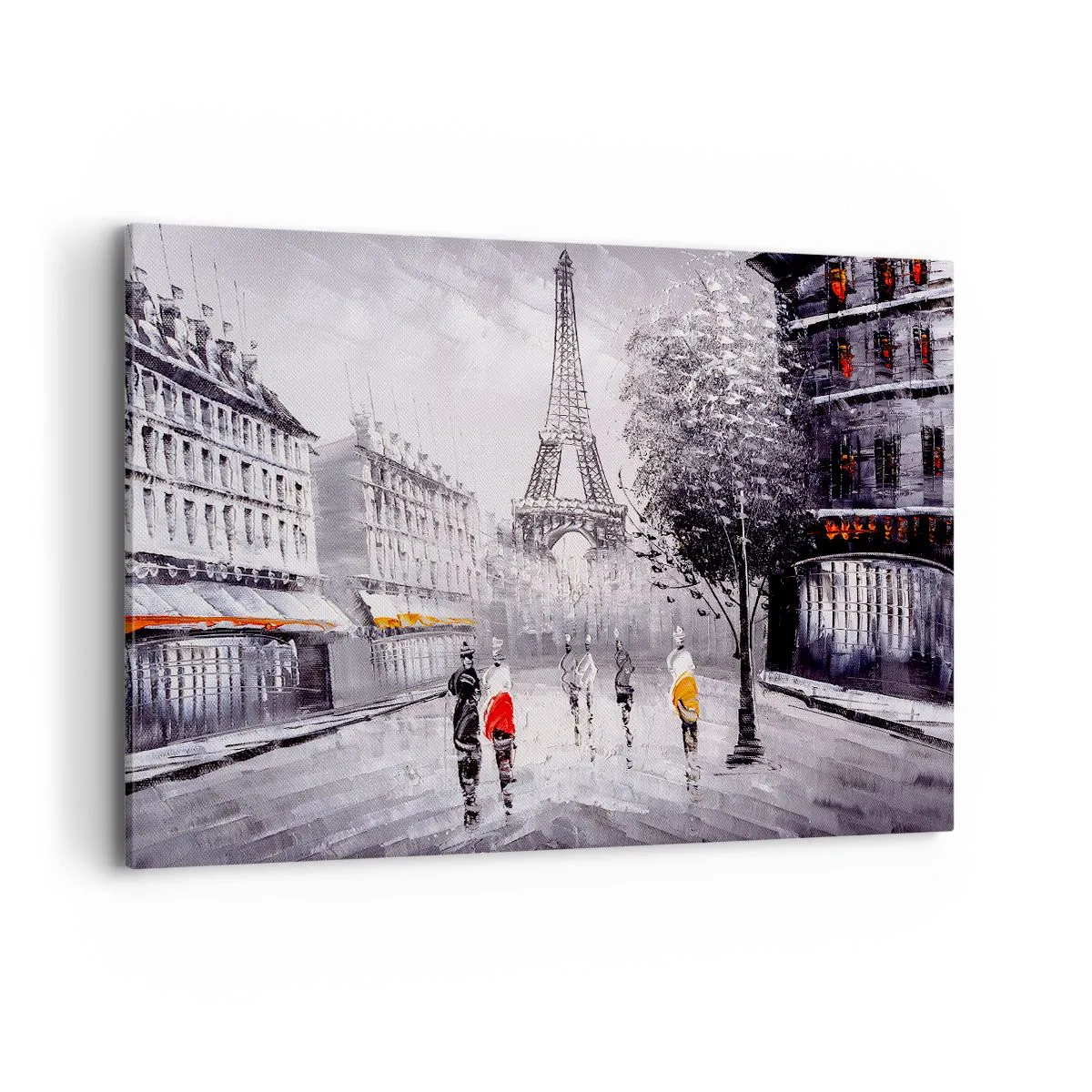 Canvas picture - Parisian Walk - 120x80 cm