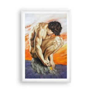 Poster in white frmae - Submerged in Himself - 61x91 cm