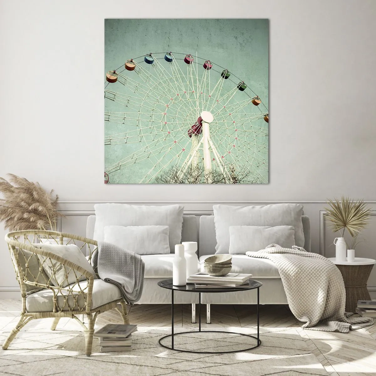 Glass picture - Come Have Fun - 50x50 cm