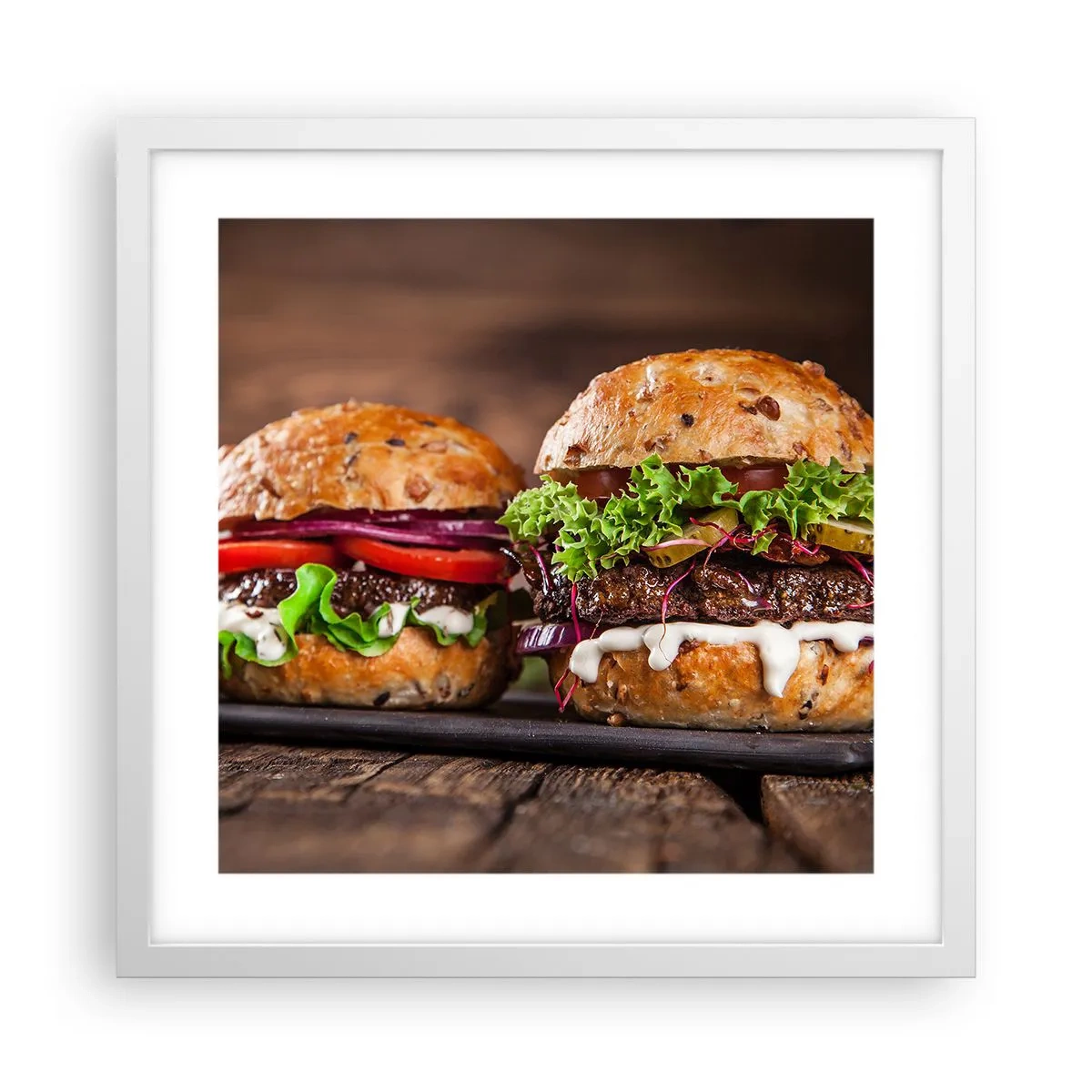 Poster in white frmae - American Dream - 40x40 cm