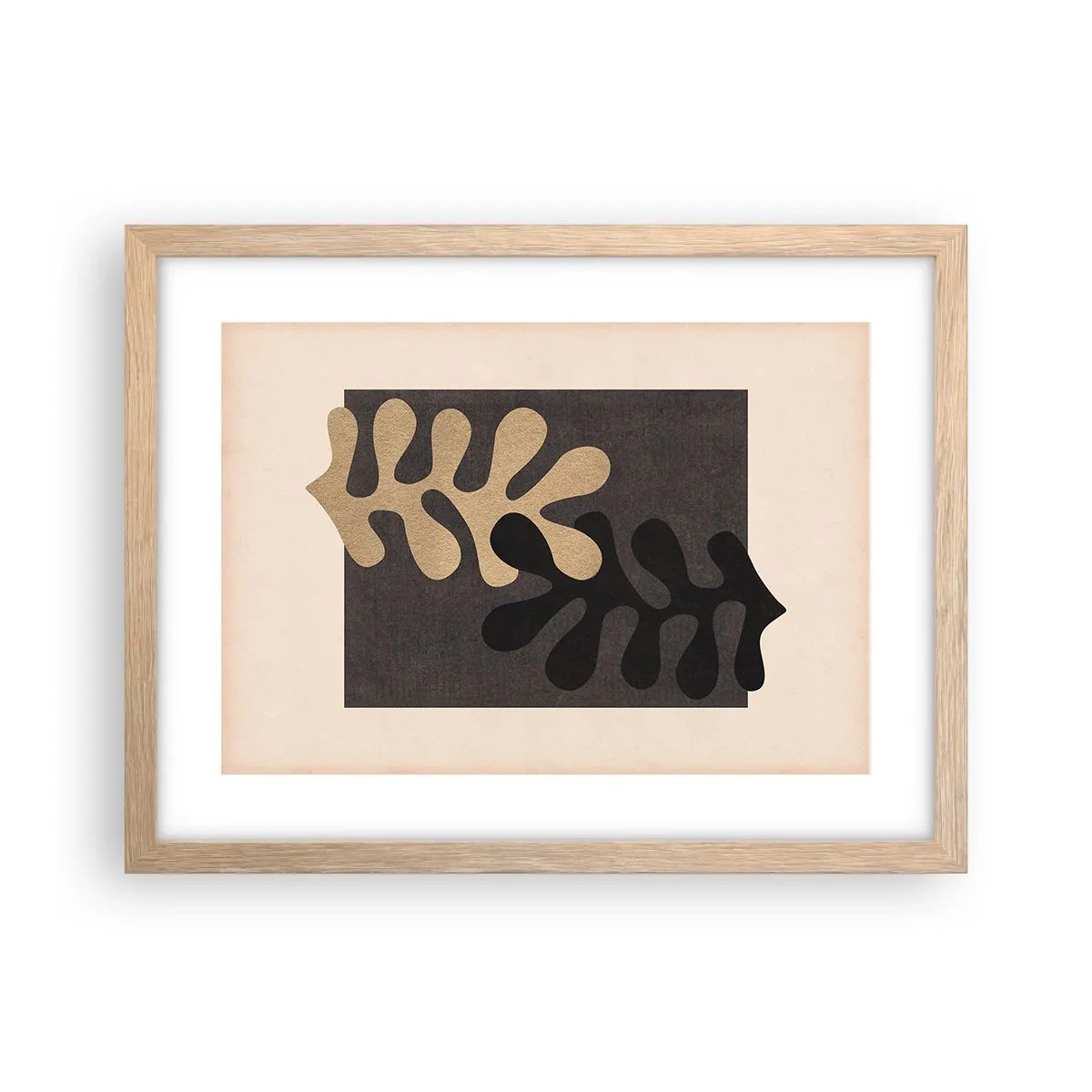 Poster in light oak frame - Absence and Completion - 40x30 cm