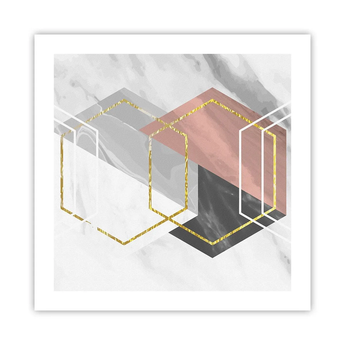 Poster - Chain Composition - 50x50 cm