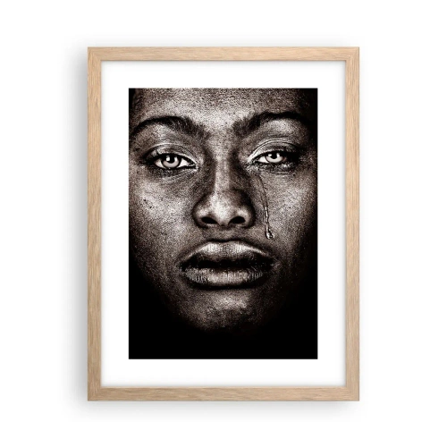 Poster in light oak frame - One Tear - 30x40 cm