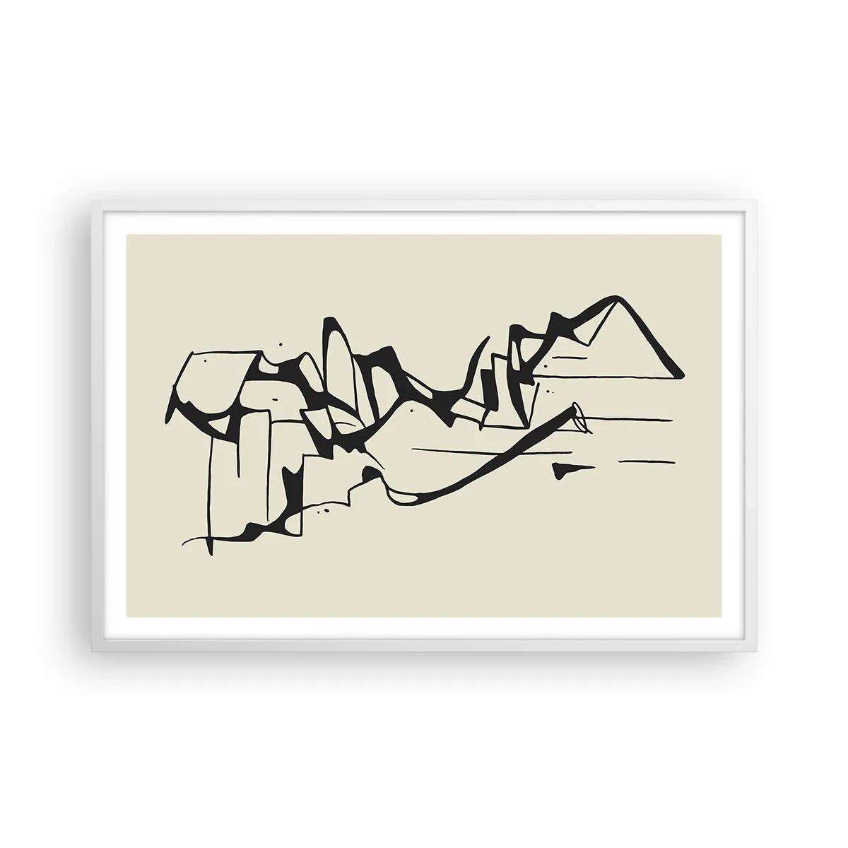 Poster in white frmae - Maybe Landscape - 91x61 cm