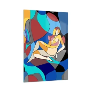 Glass picture - Cubist Nude - 70x100 cm