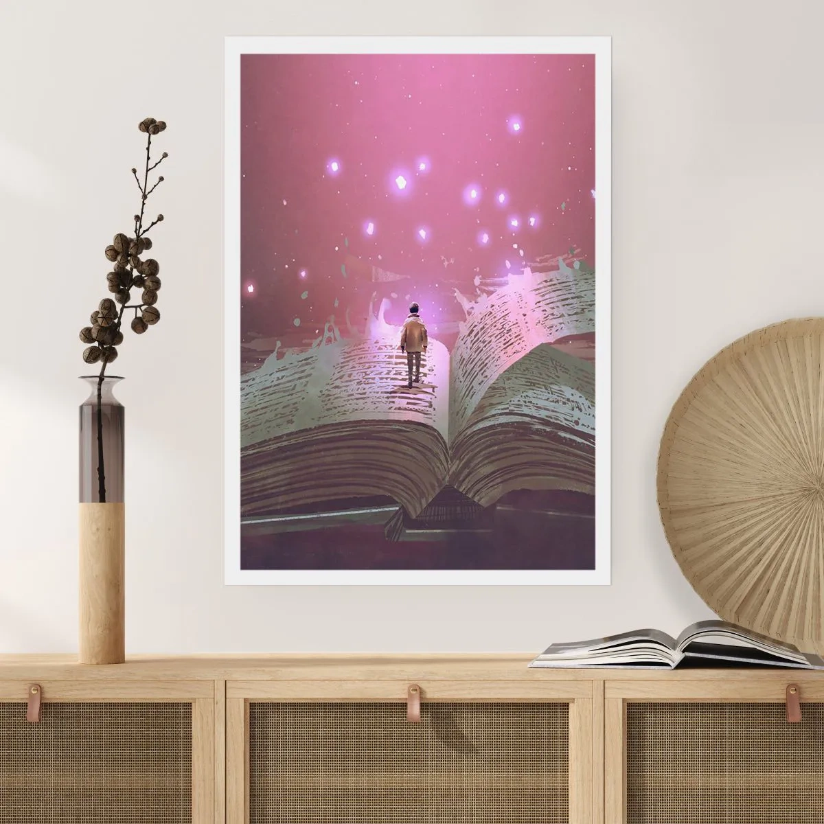 Poster - Invitation to Another World -Read It! - 30x40 cm