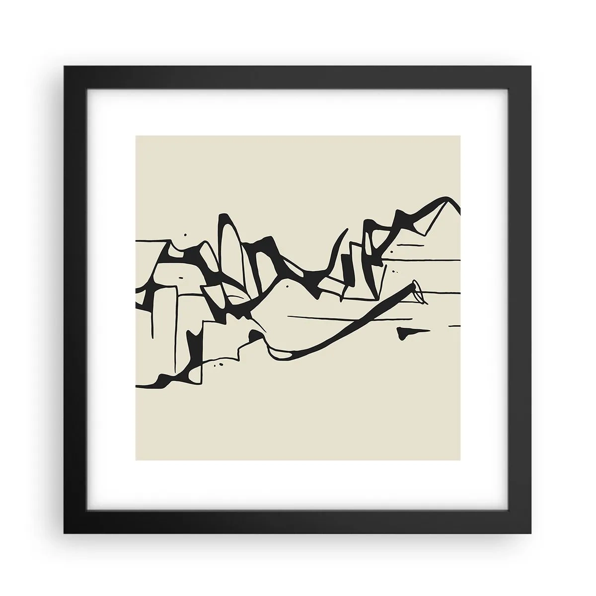 Poster in black frame - Maybe Landscape - 30x30 cm
