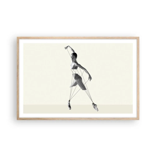 Poster in light oak frame - In the Theatre of the World - 91x61 cm