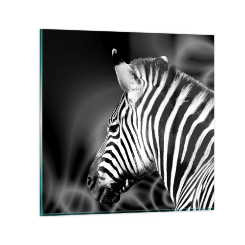 Glass picture - White Is White, and Black Is Black - 50x50 cm