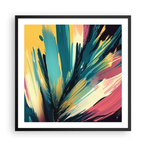 Poster in black frame - Composition -Explosion of Joy - 60x60 cm