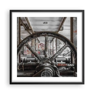 Poster in black frame - Secret Life of a Factory - 50x50 cm