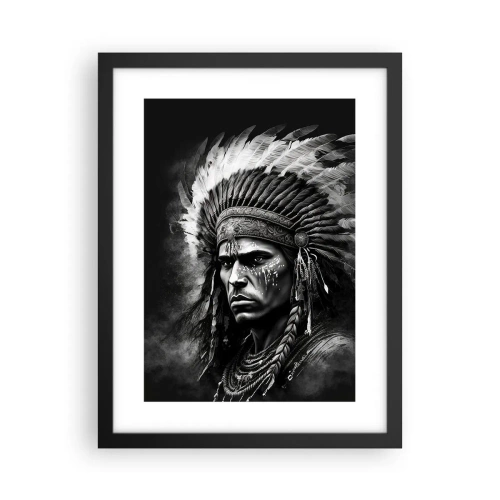 Poster in black frame - Chief and Warrior - 30x40 cm