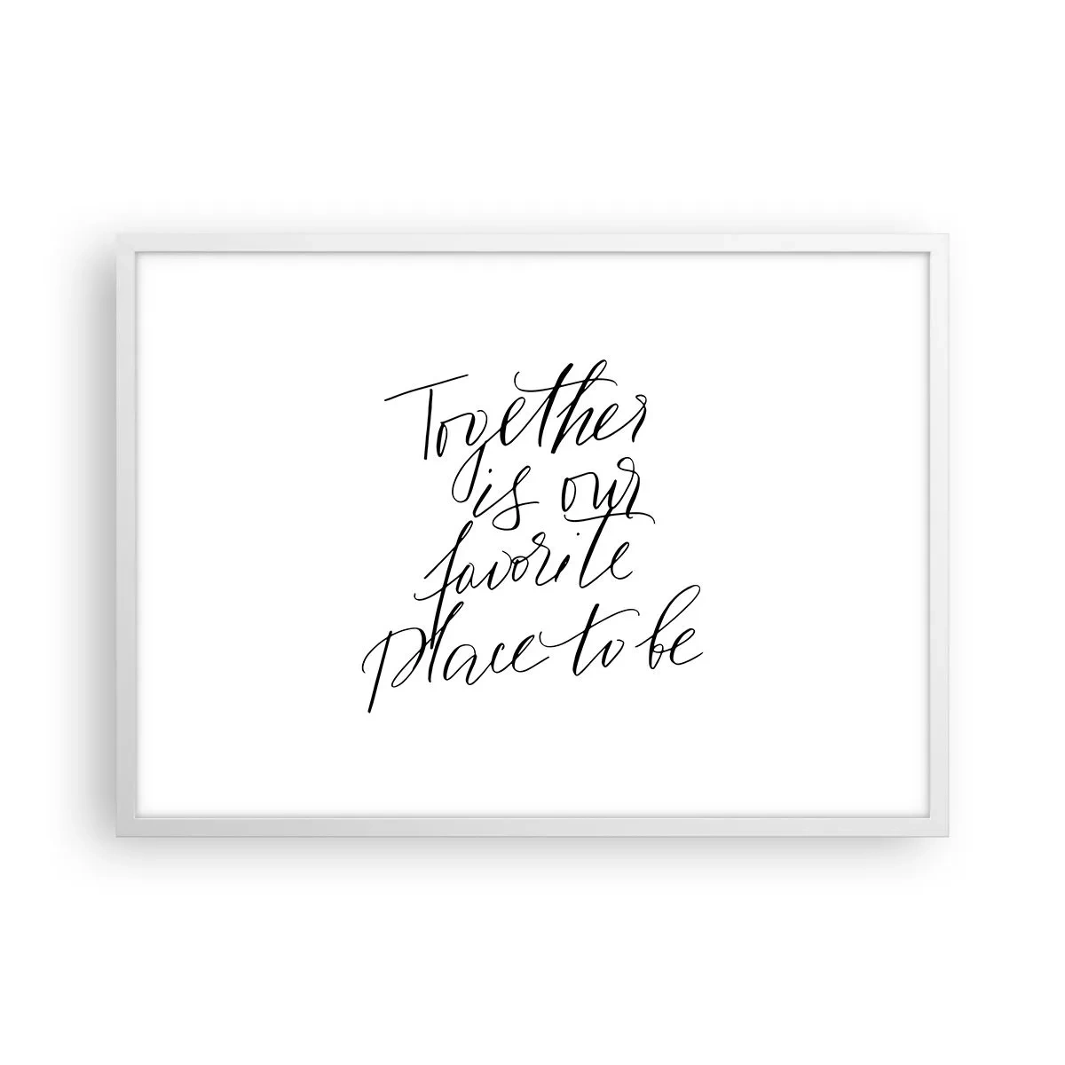 Poster in white frmae - Do You Also Feel This? - 70x50 cm