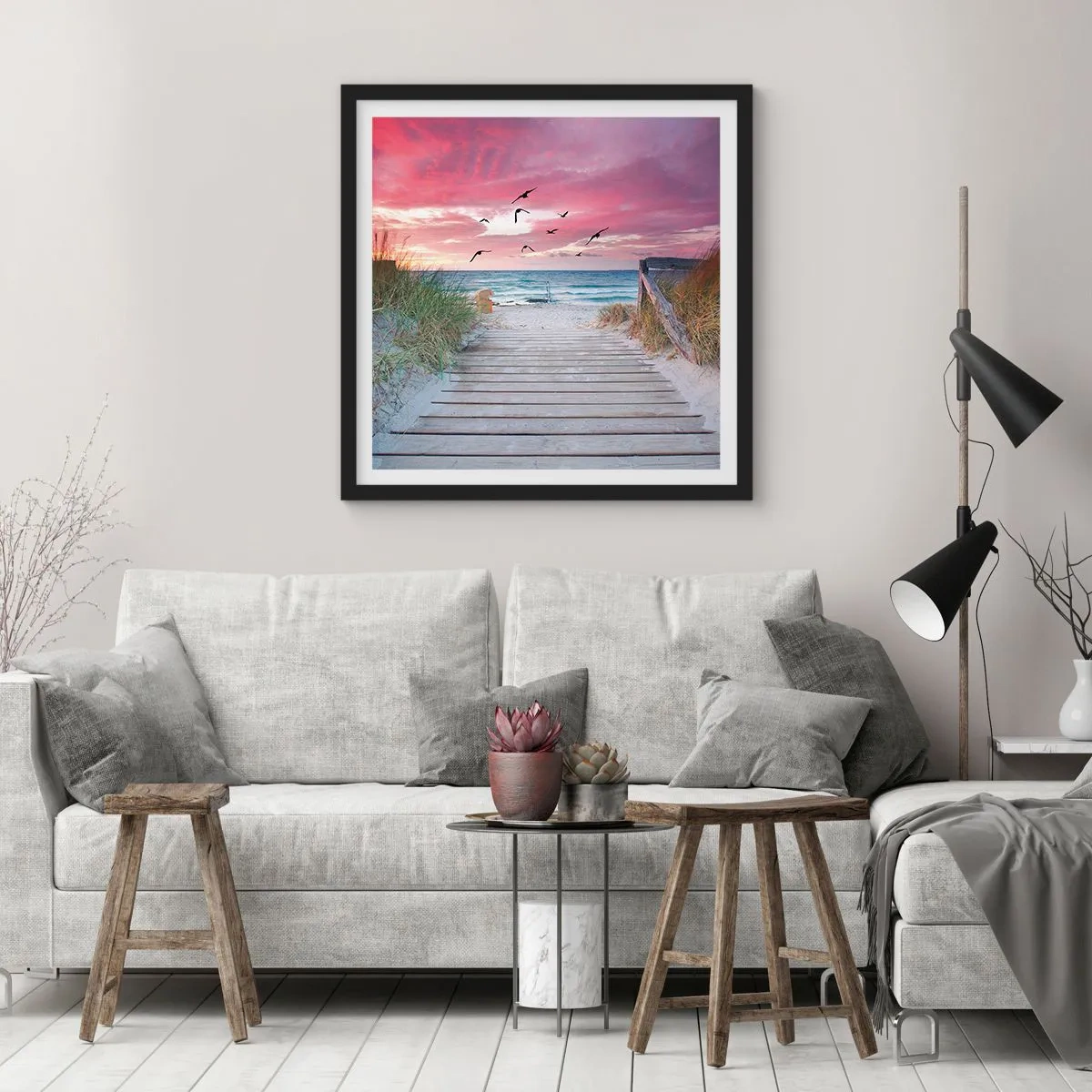 Poster in black frame - Baltic Impression - 40x40 cm