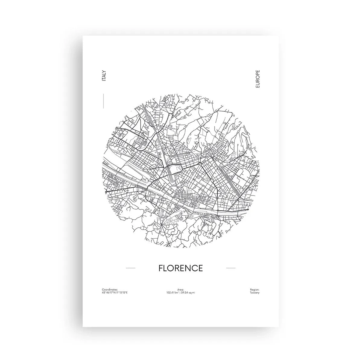 Poster - Anatomy of Florence - 61x91 cm