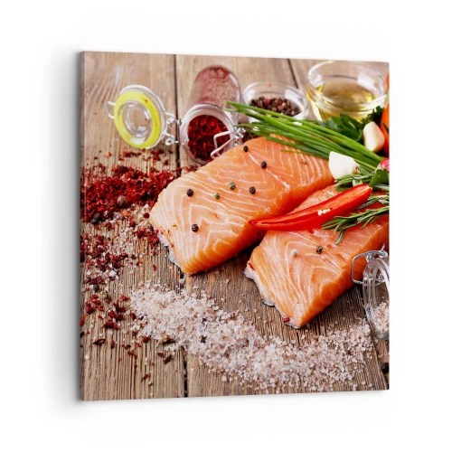 Canvas picture - Norwegian Adventure in the Kitchen - 60x60 cm