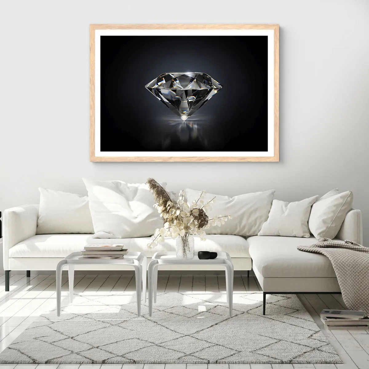 Poster in light oak frame - Girls' Best Friend - 91x61 cm