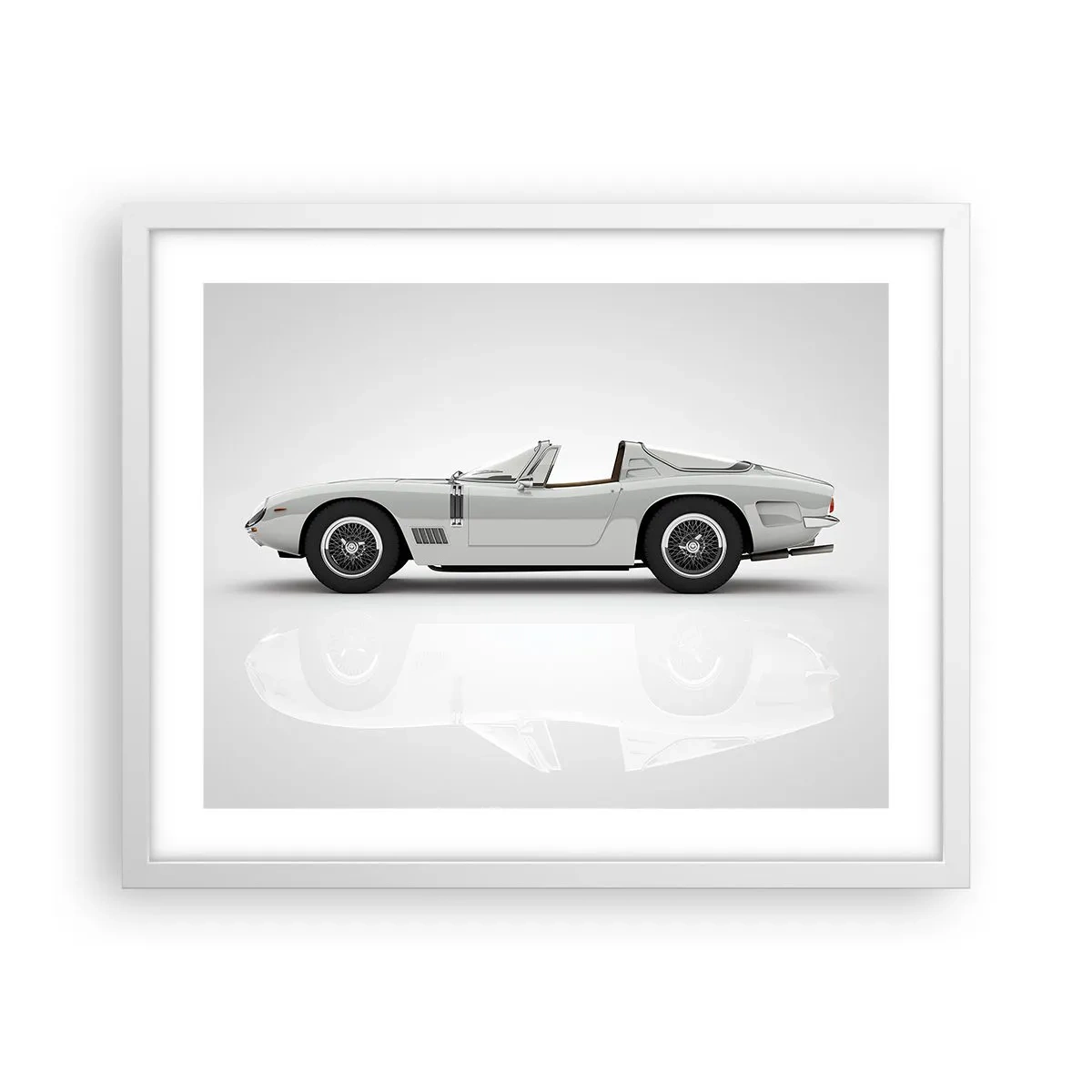 Poster in white frmae - Promise of Fun - 50x40 cm