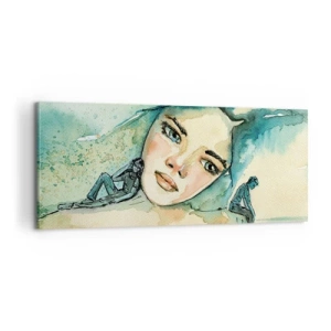 Canvas picture - Am I Blue? - 100x40 cm