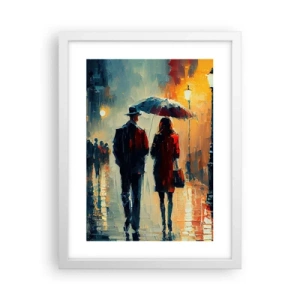 Poster in white frmae - Urban Love Story - 30x40 cm