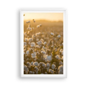 Poster in white frmae - Fluffy Field - 61x91 cm