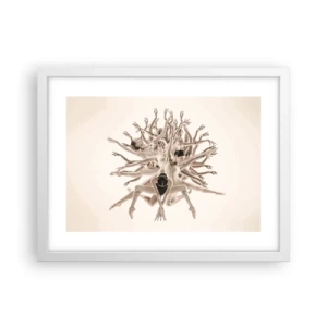 Poster in white frmae - Dance in Bloom - 40x30 cm