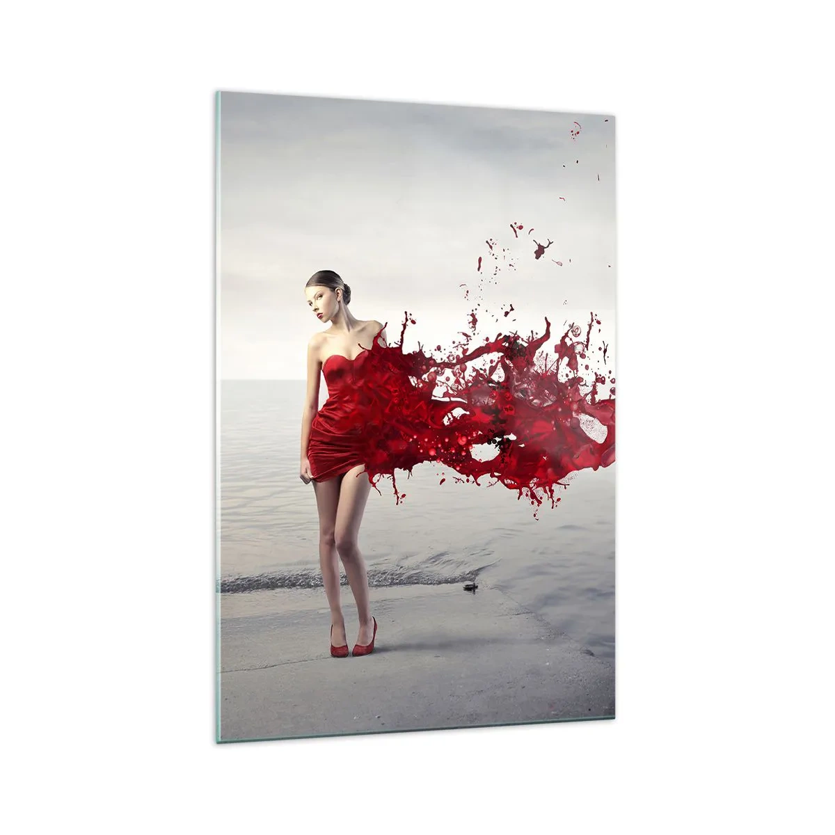 Glass picture - Passionate Like a Scarlet - 70x100 cm