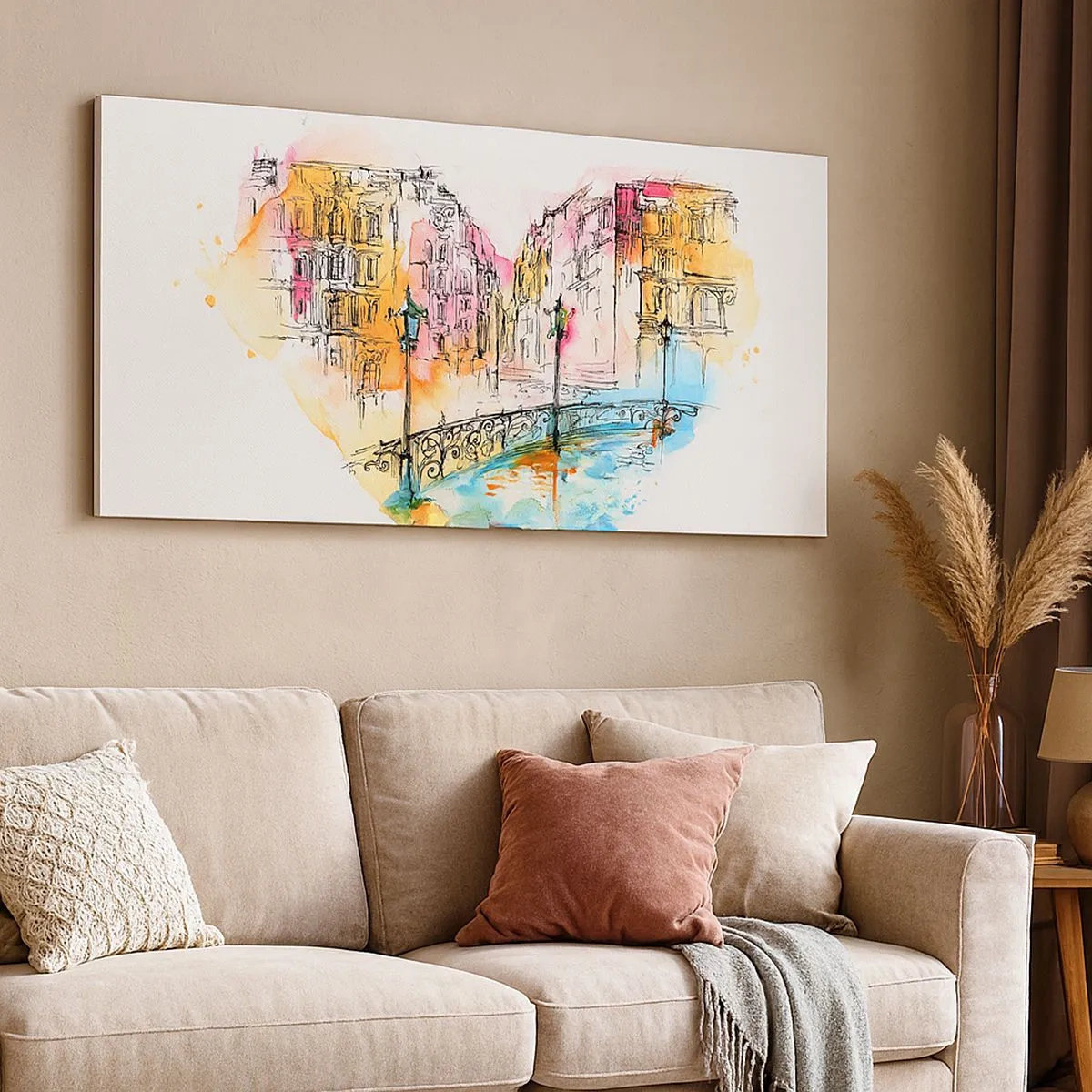 Canvas picture - Heart of a City - 100x40 cm