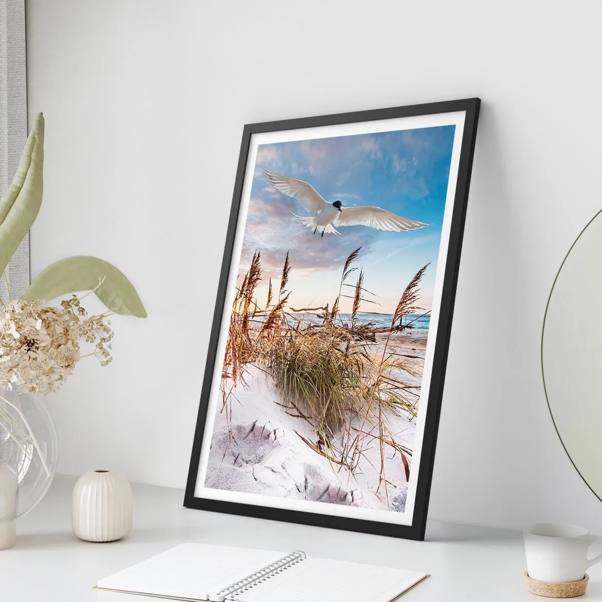 Poster in black frame - Wind from the Sea - 61x91 cm