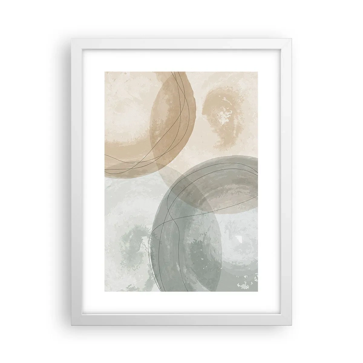 Poster in white frmae - Permeation of Worlds - 30x40 cm