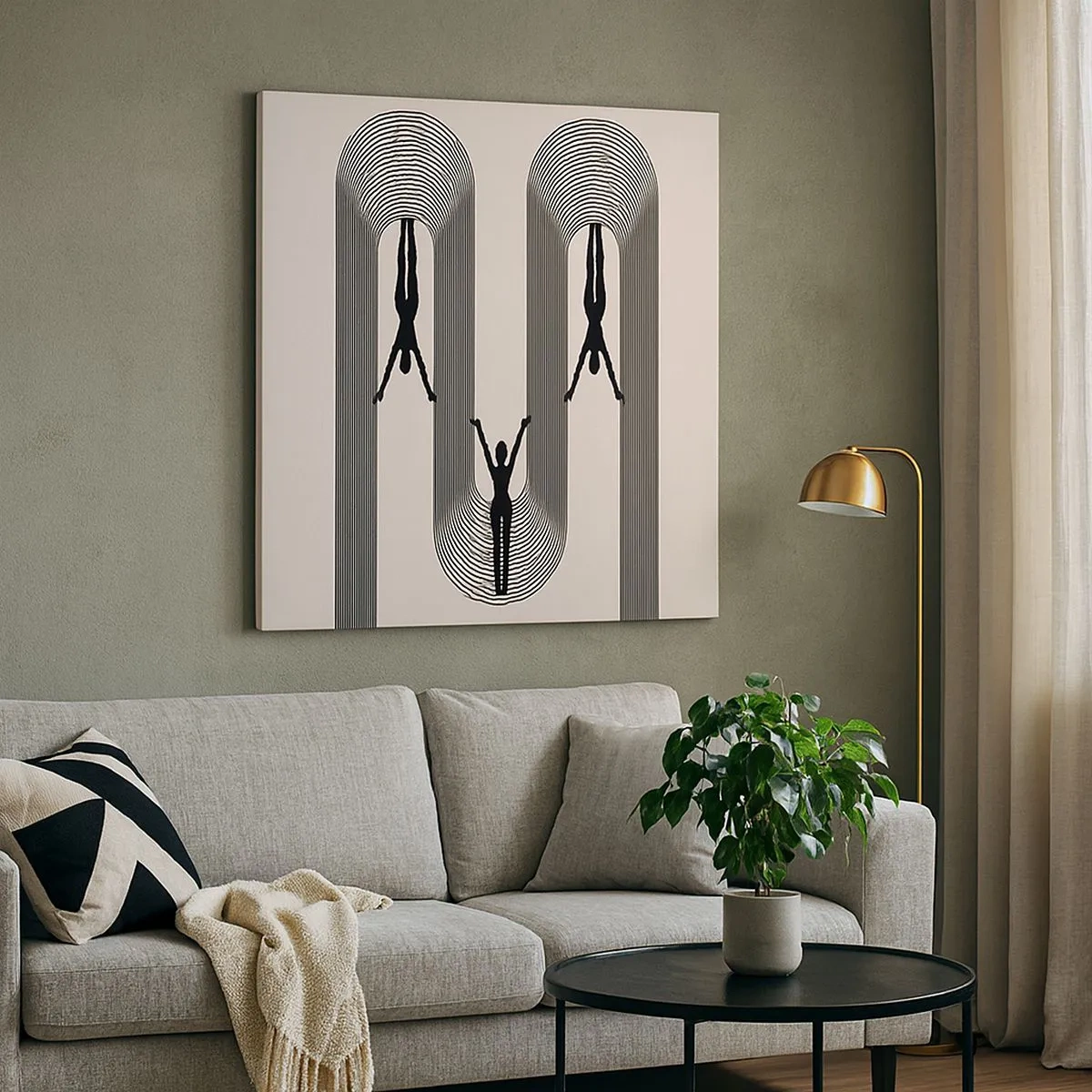 Canvas picture - Upside Down - 30x30 cm