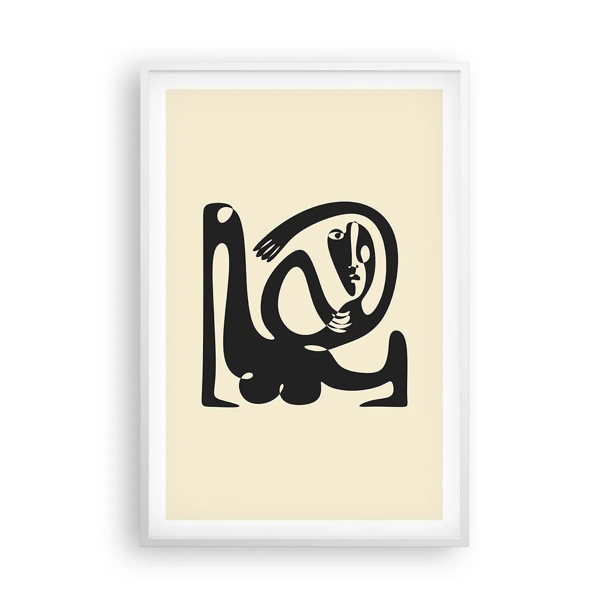 Poster in white frmae - Almost Picasso - 61x91 cm
